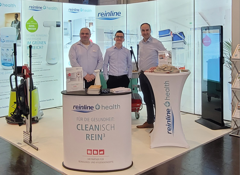 Das reinline health Team auf der Altenpflege Messe 2024 in Essen